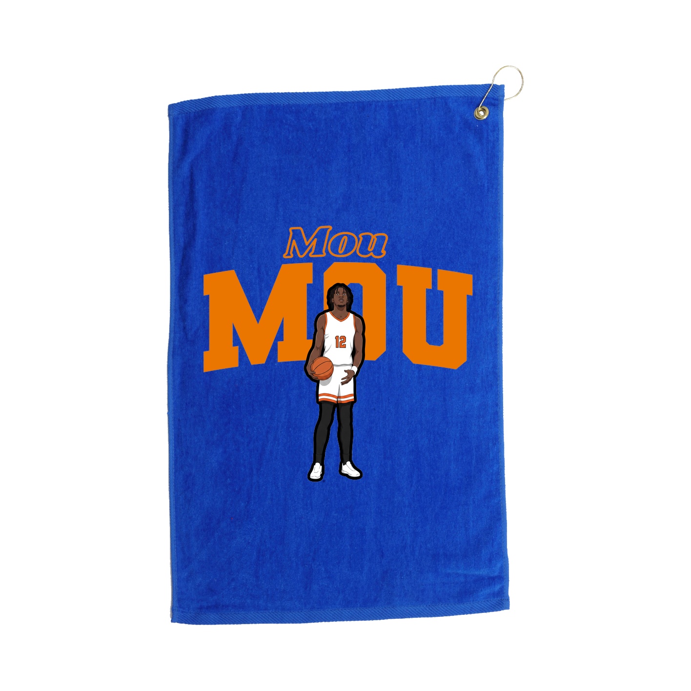 Golf Towel — Name Arch in Royal