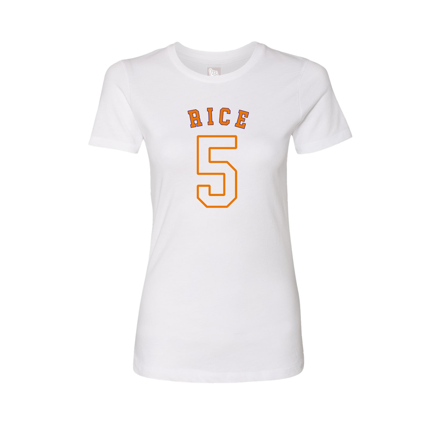Fitted Women's Tee — Shirsey Arch in White