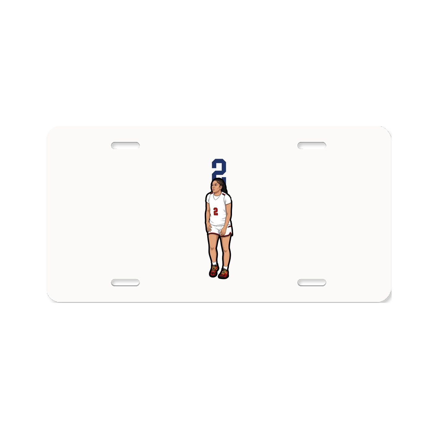 License Plate — Number Top in Classic