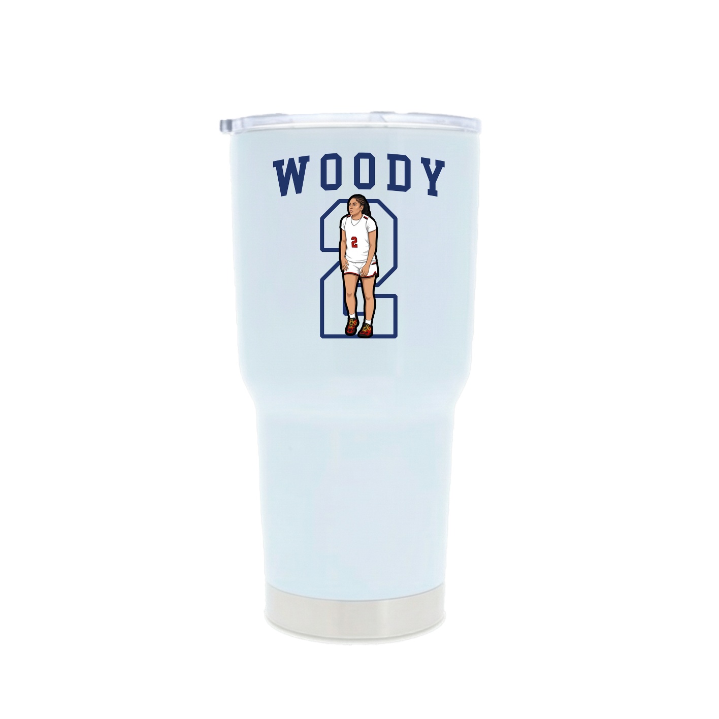 30oz Stainless Steel Tumbler — Shirsey in White