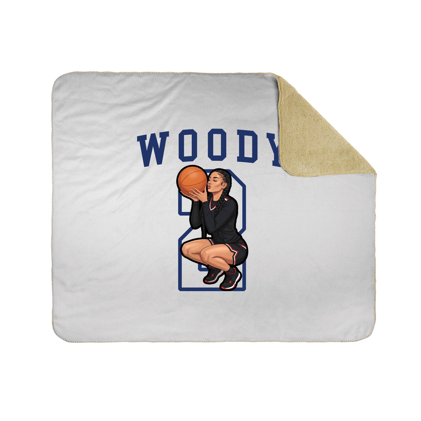 Throw Blanket — Shirsey in White