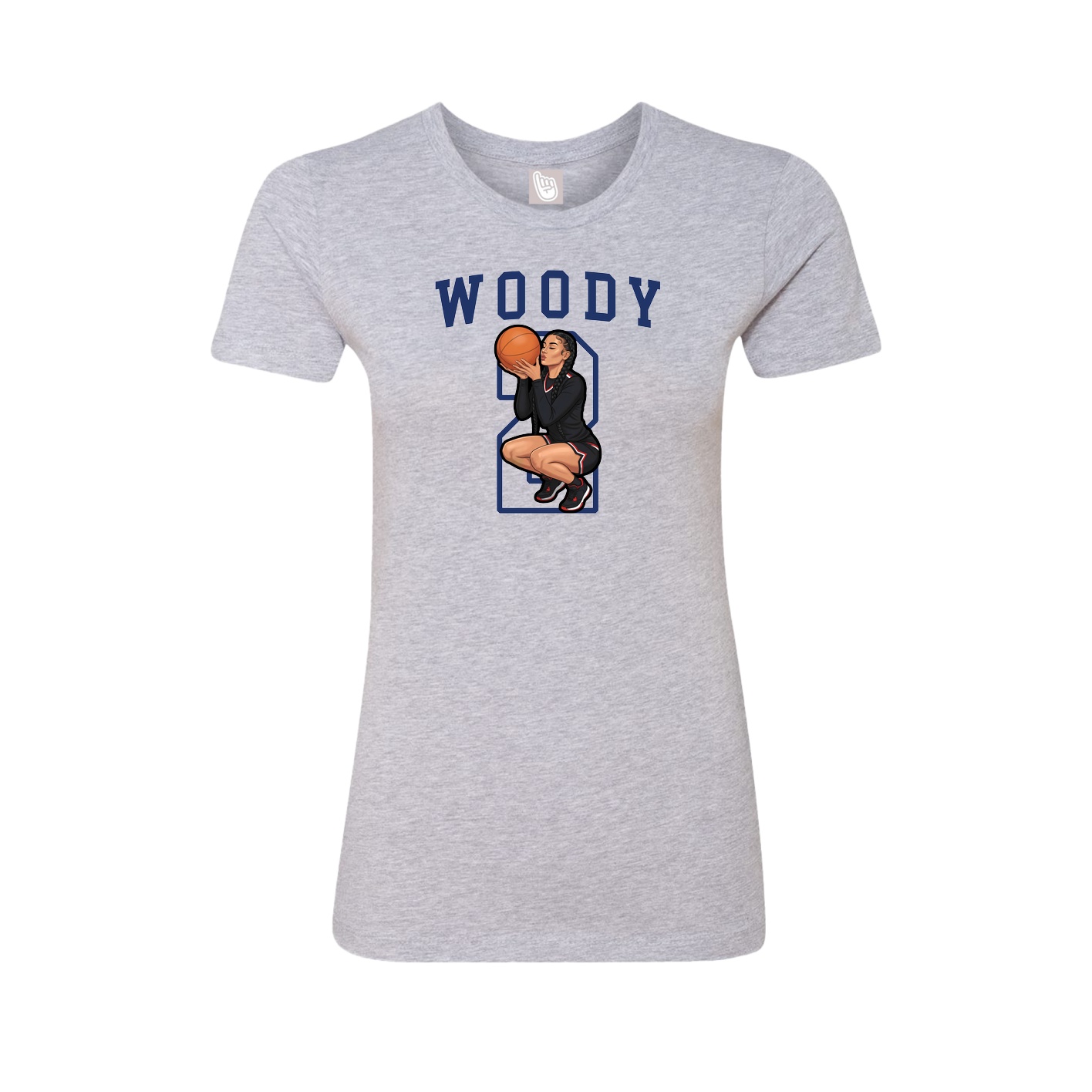 Fitted Women's Tee — Shirsey in Grey