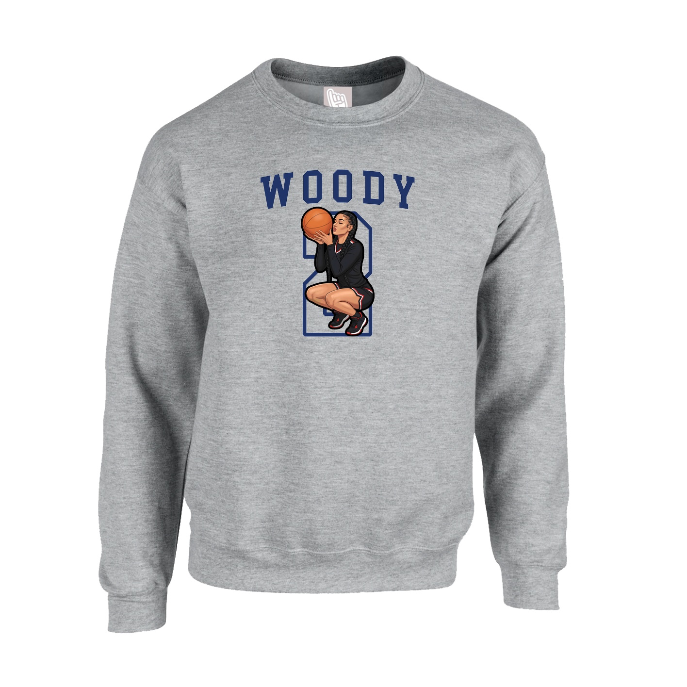 Fleece Crew — Shirsey in Grey