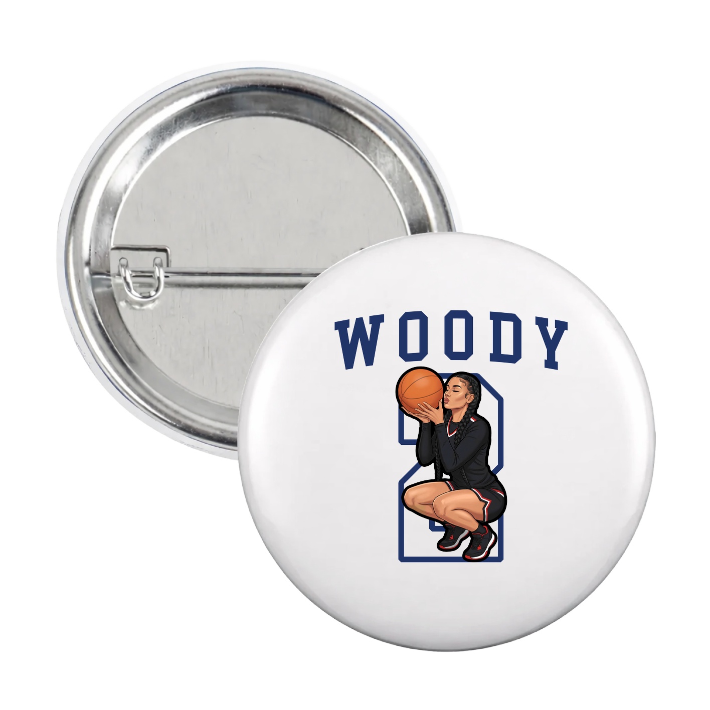 Game Day Button — Shirsey in White