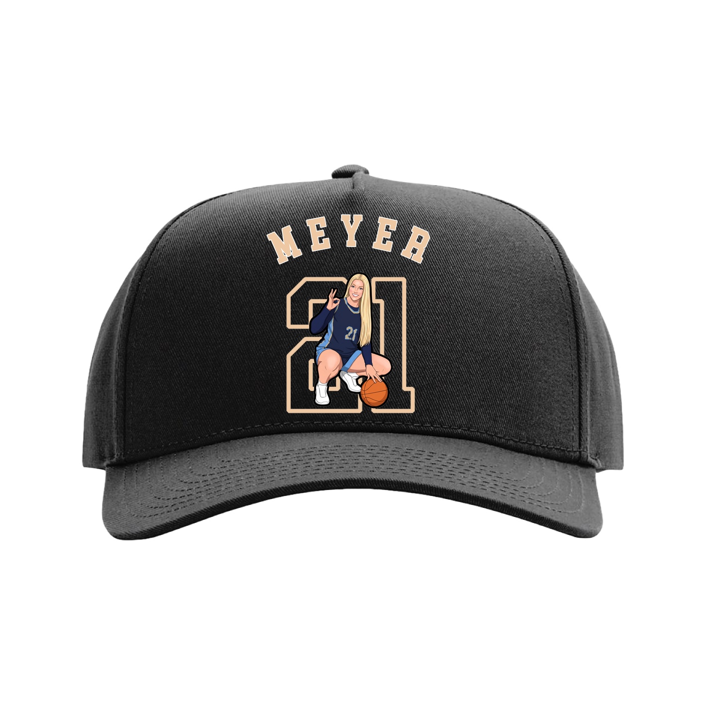 Full Fabric Five-Panel Champ Cap