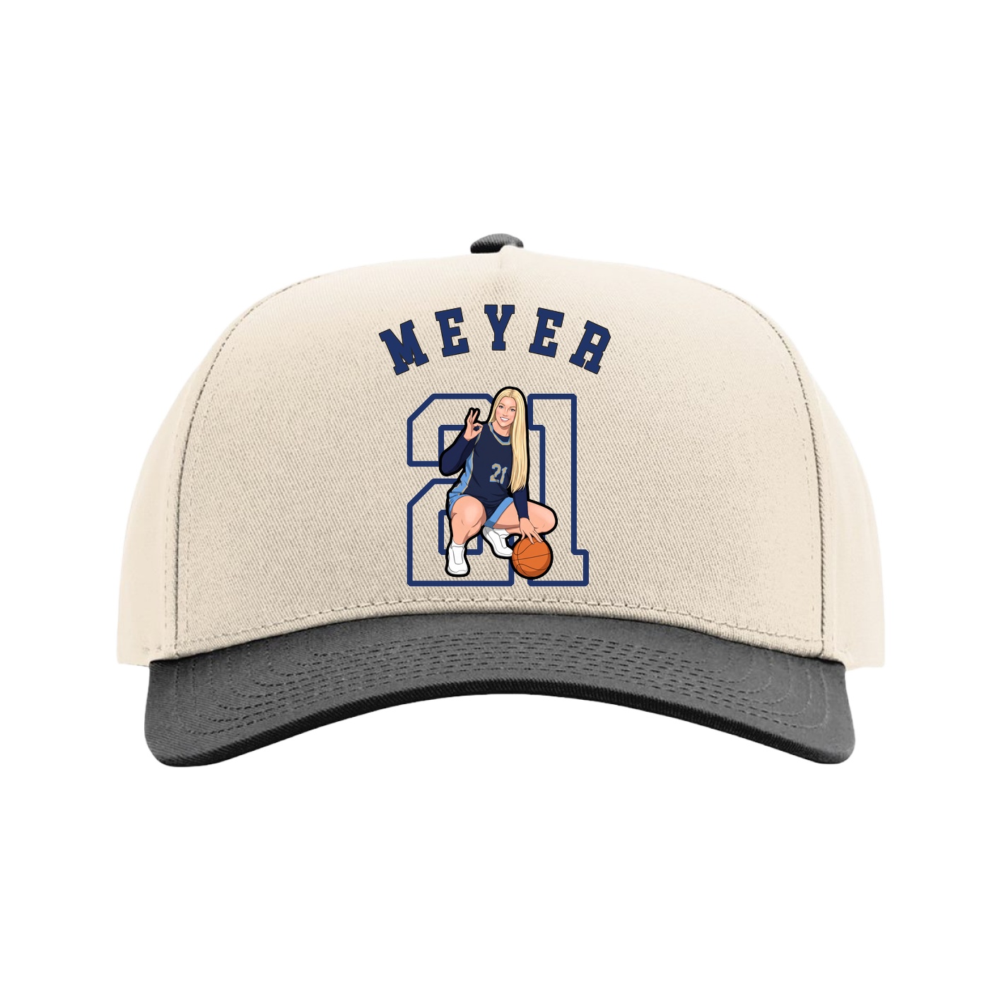 Full Fabric Five-Panel Champ Cap