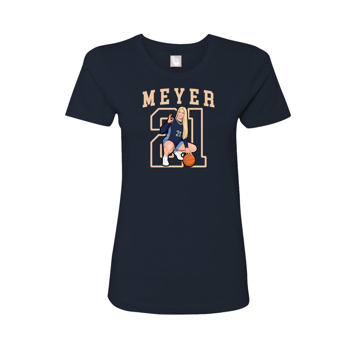 Fitted Women's Tee — Shirsey in Navy