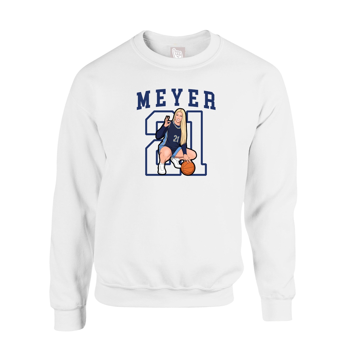 Fleece Crew — Shirsey in White