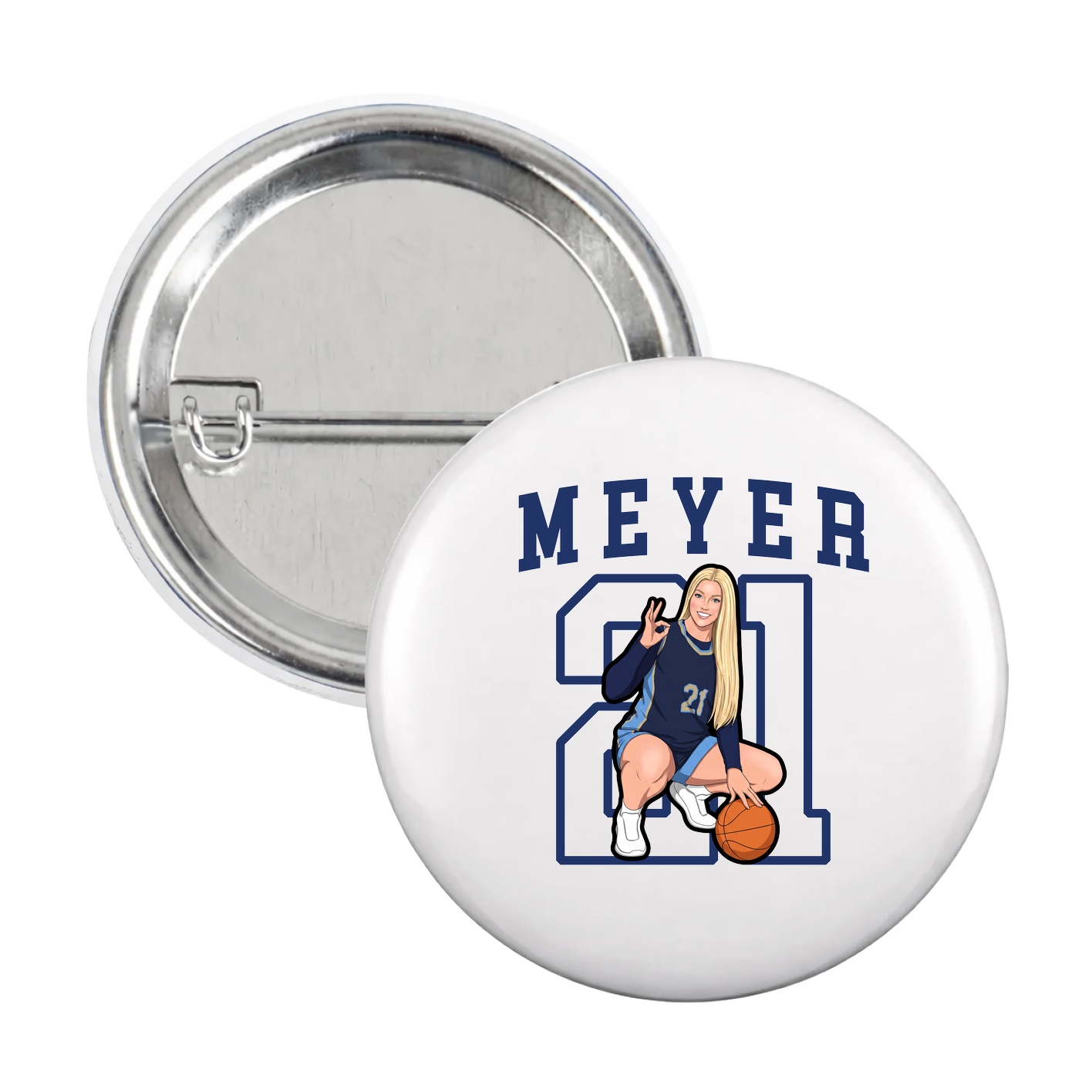 Game Day Button — Shirsey in White