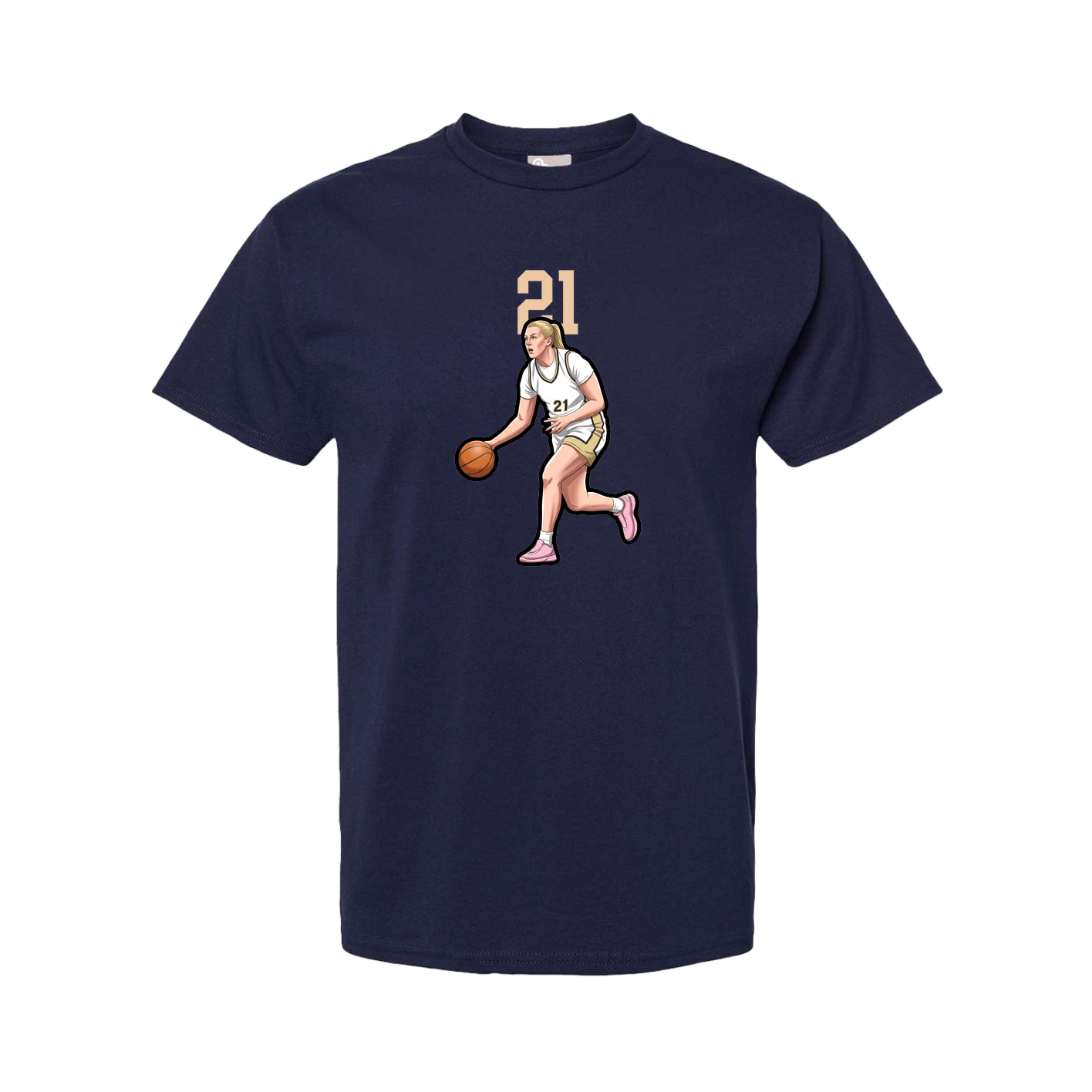 Tee — Number Top in Navy