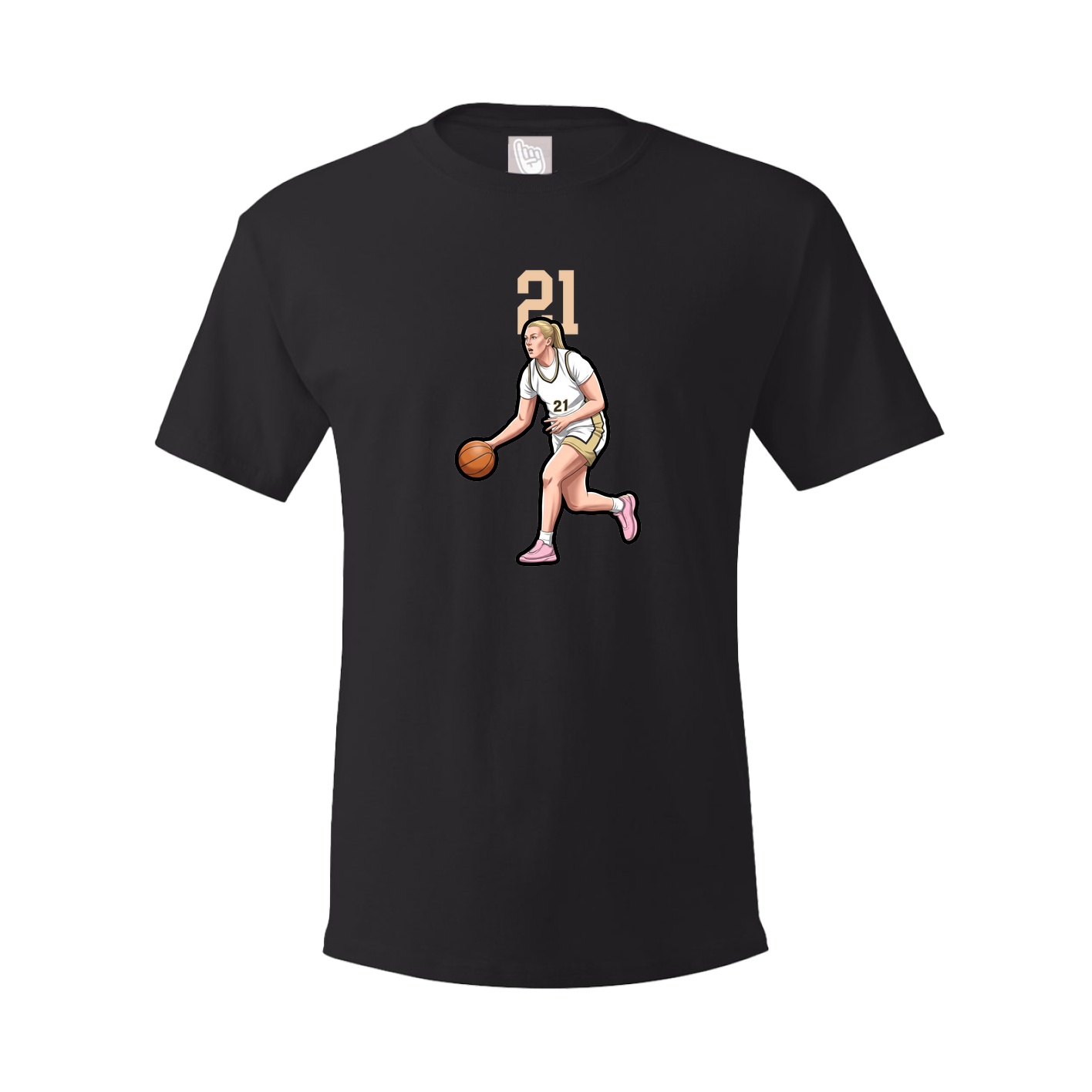 Youth Tee — Number Top in Black