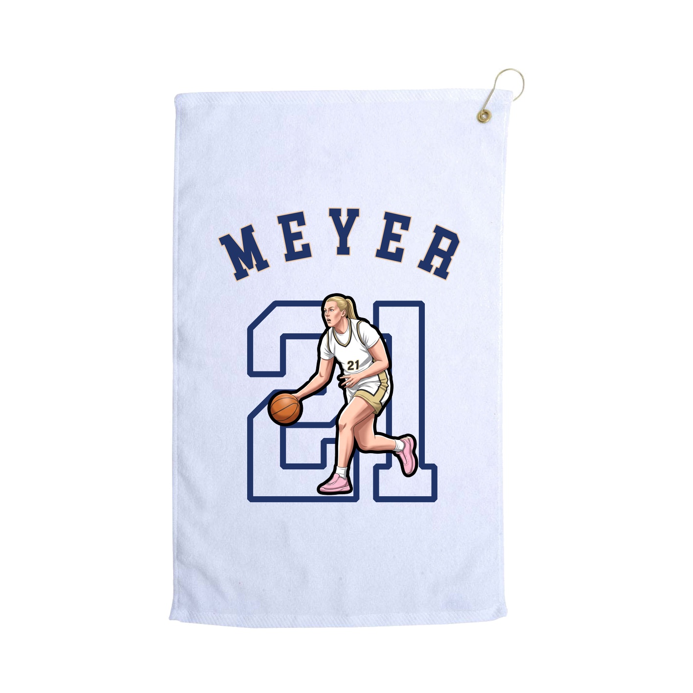 Golf Towel — Shirsey Arch in White