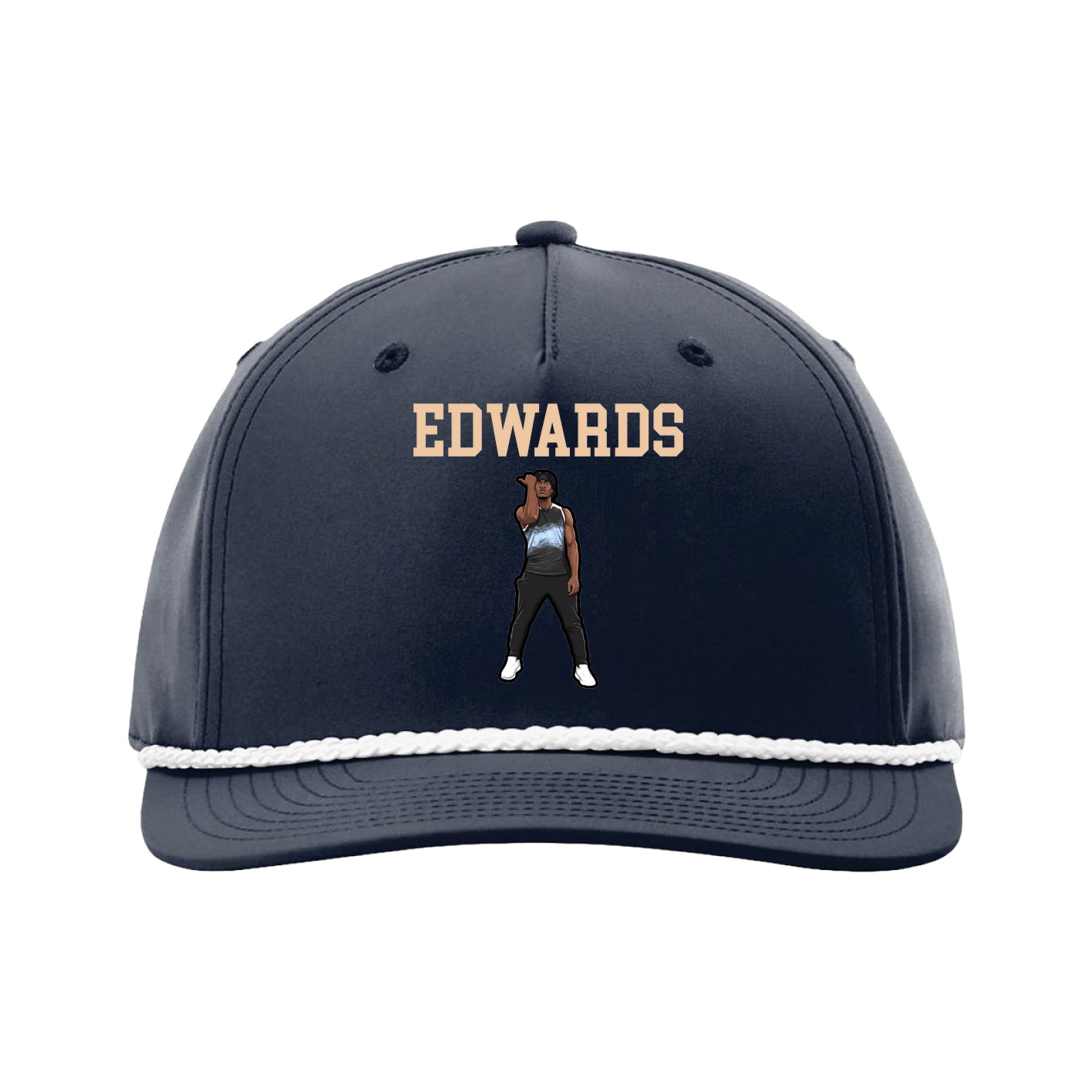 Five-Panel Classic Rope Cap — Shirsey in Navy