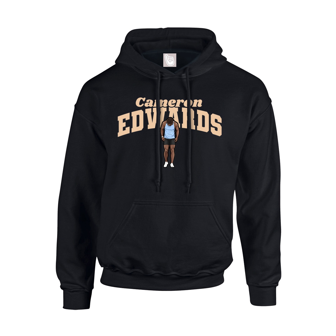 Youth Hoodie — Signature Arch in Black