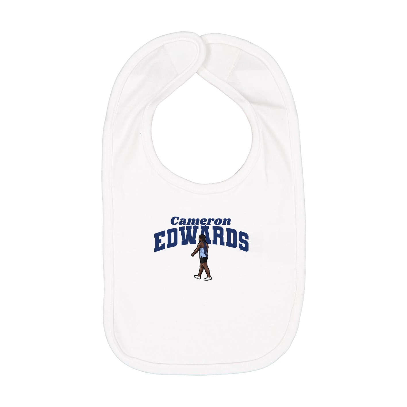Infant Bib — Signature Arch in White