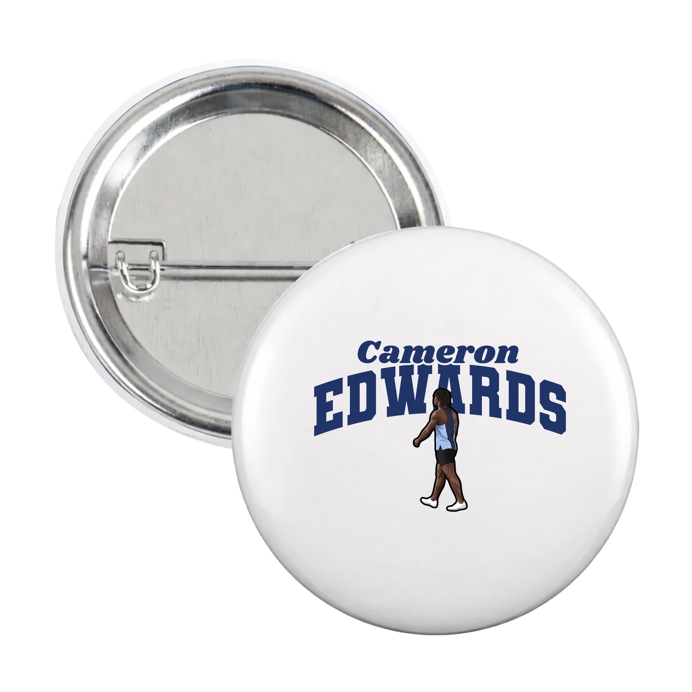 Game Day Button — Signature Arch in White