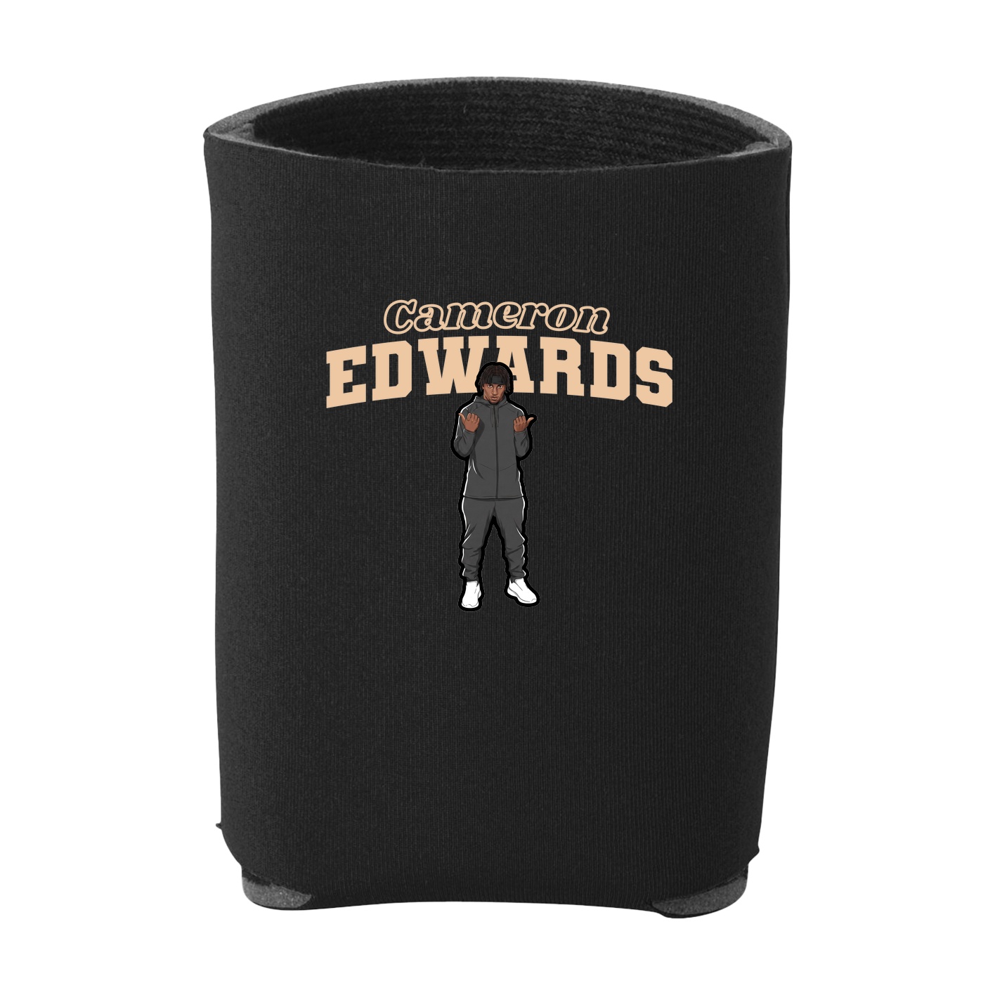 Can Holder — Name Arch in Black