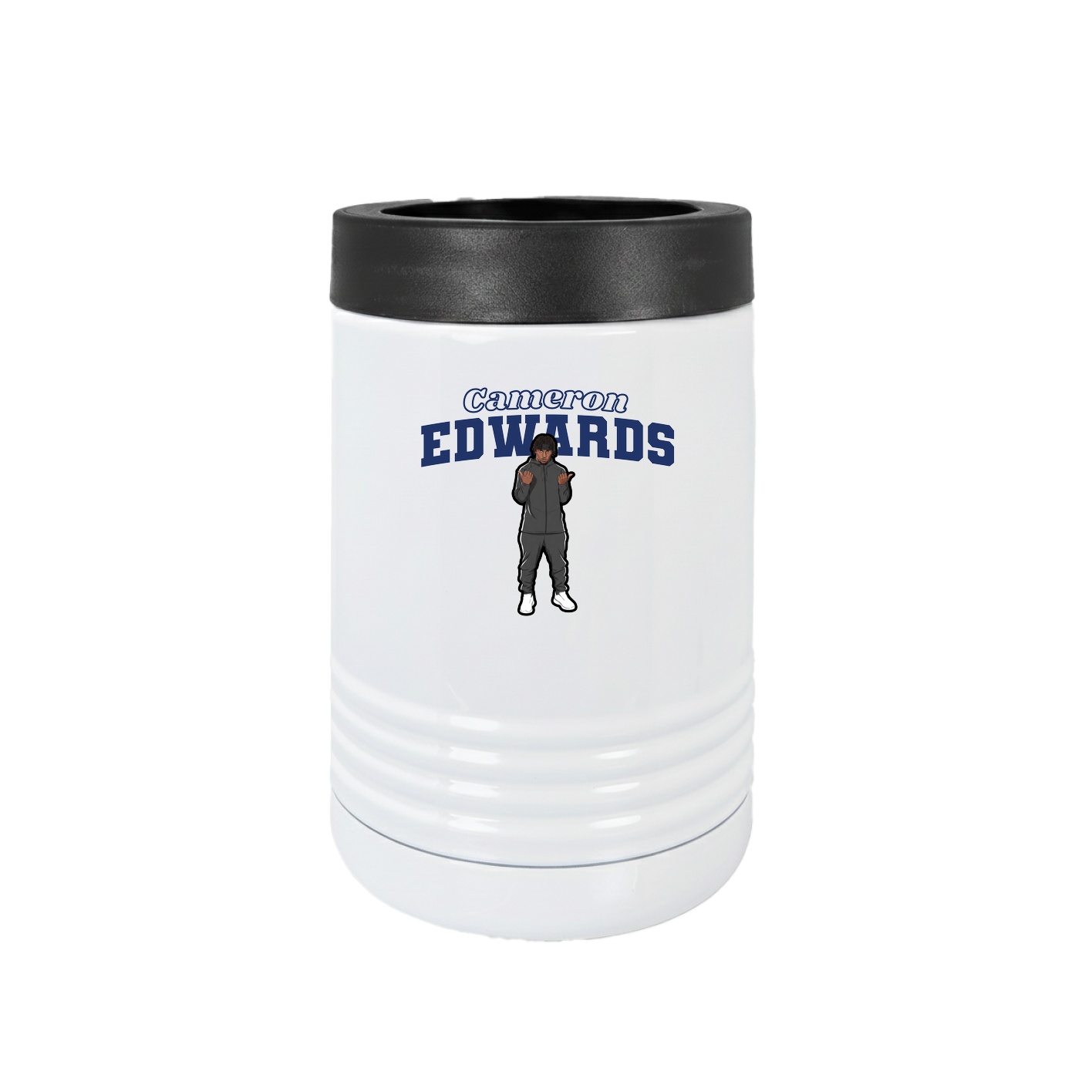 Beverage Holder — Name Arch in White