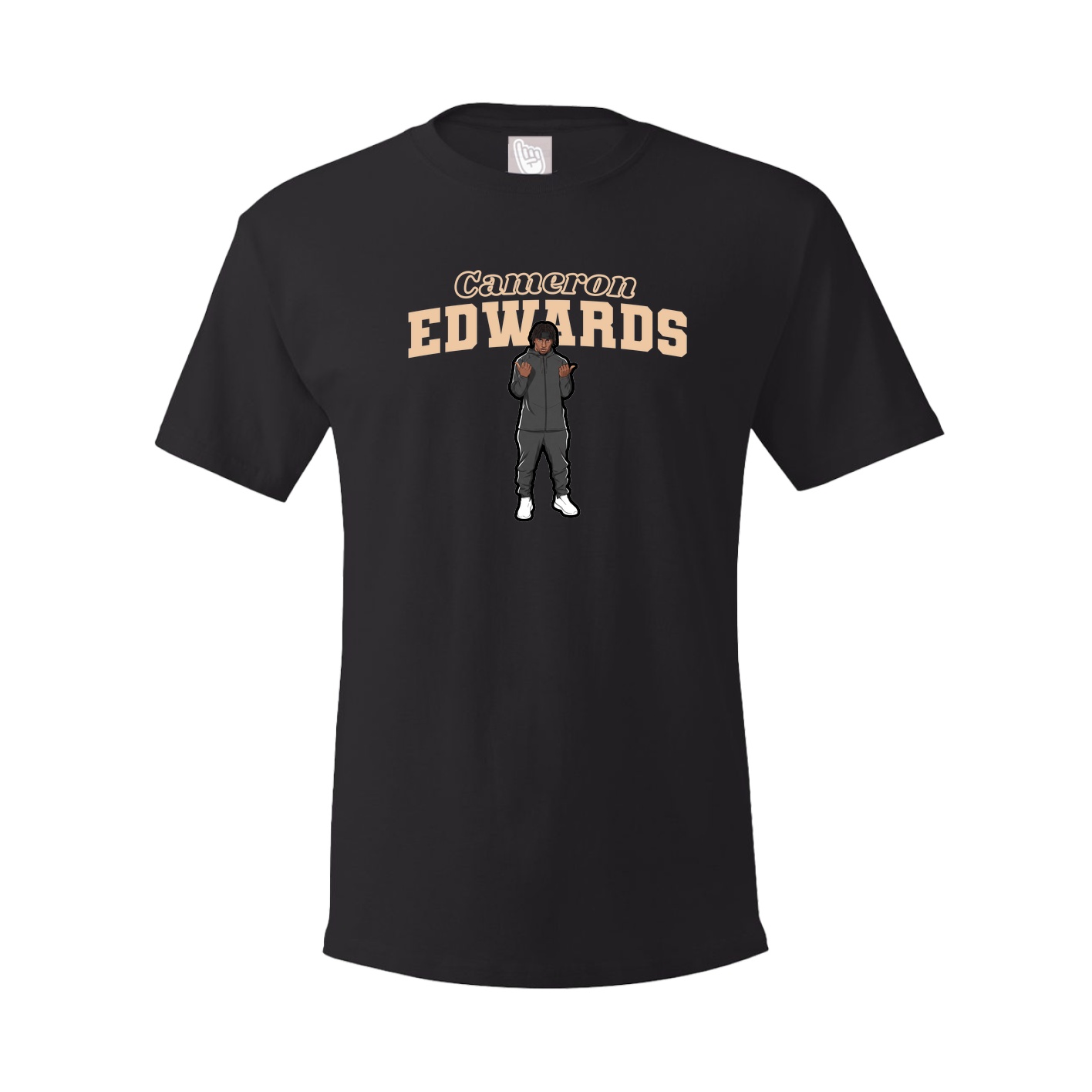 Youth Tee — Name Arch in Black