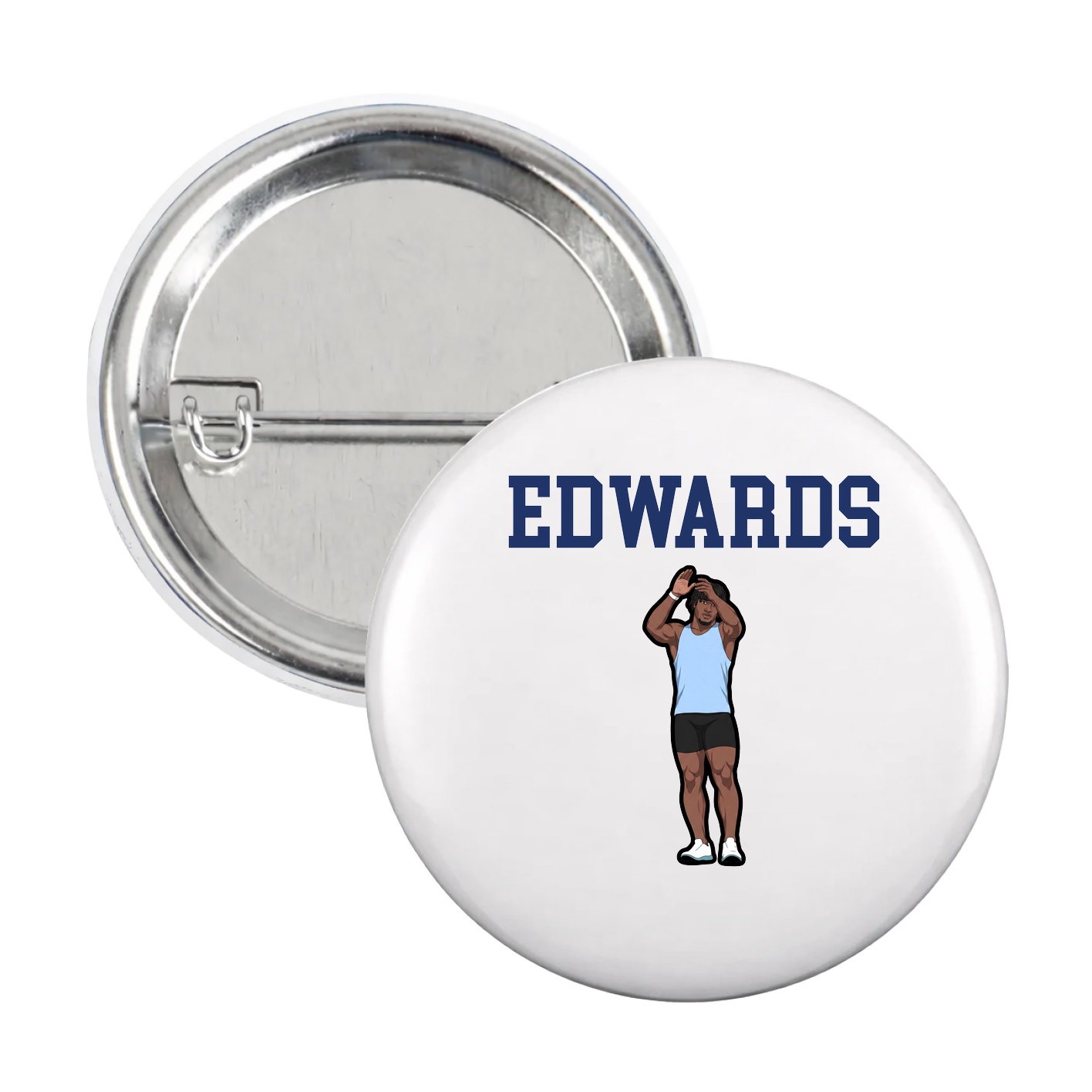 Game Day Button — Shirsey in White