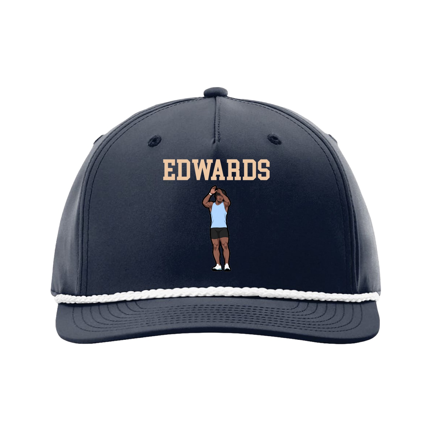 Five-Panel Classic Rope Cap — Shirsey in Navy