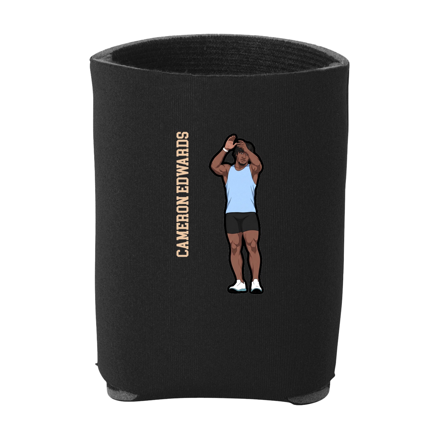 Can Holder — Name Vertical in Black