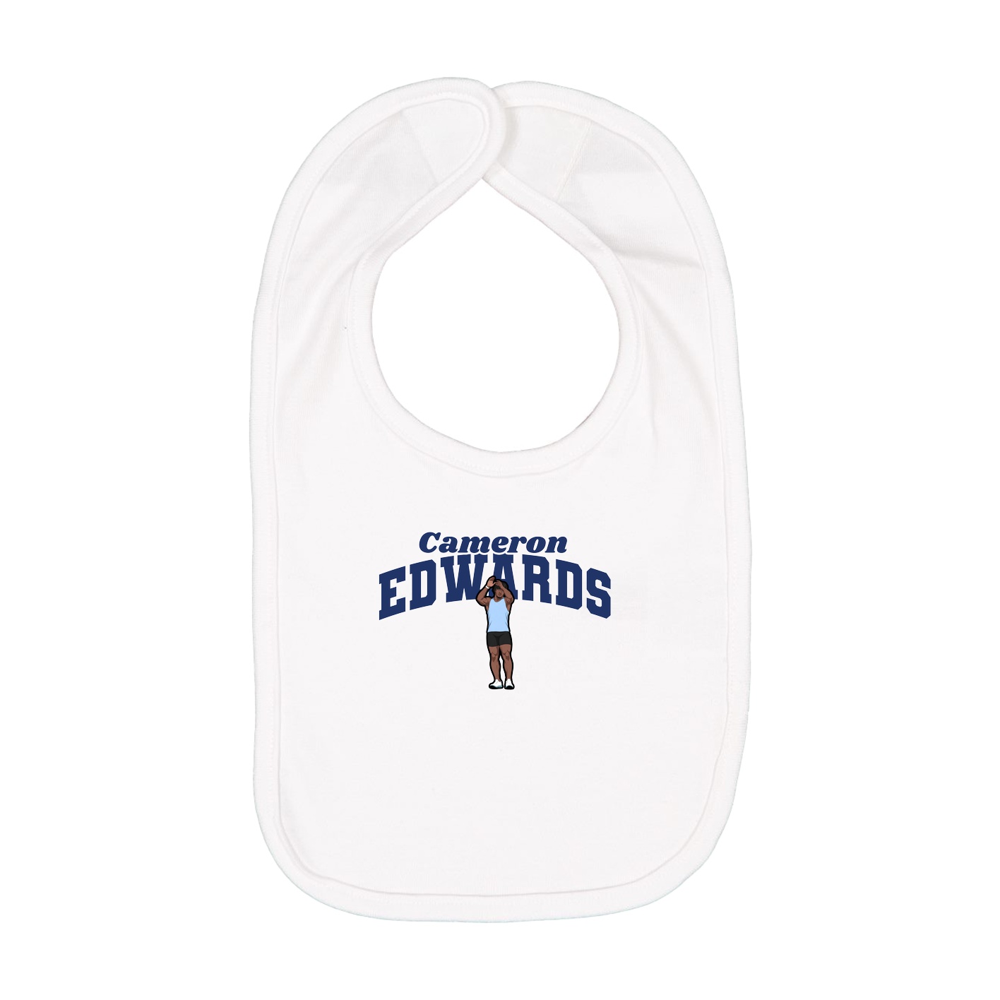 Infant Bib — Signature Arch in White