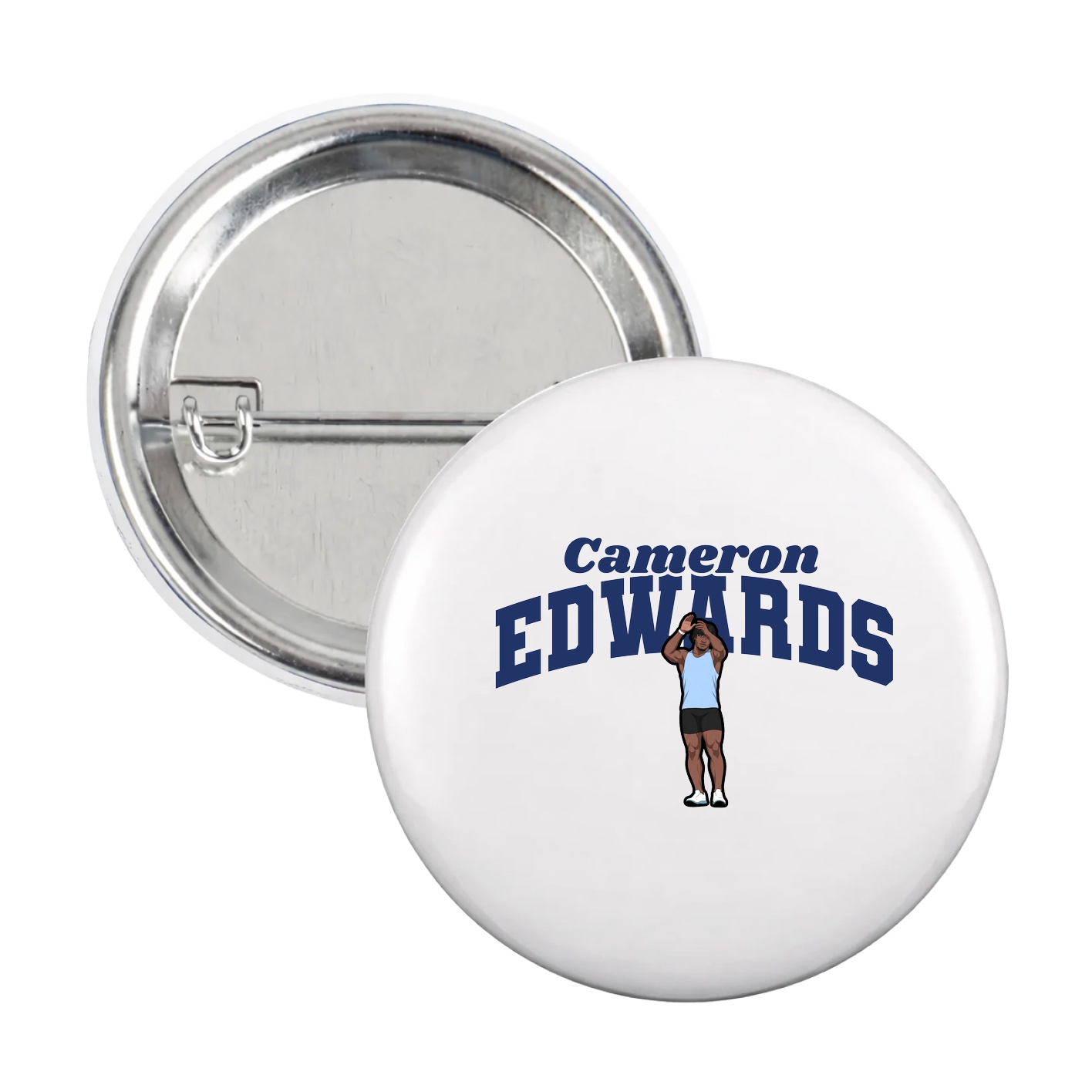 Game Day Button — Signature Arch in White