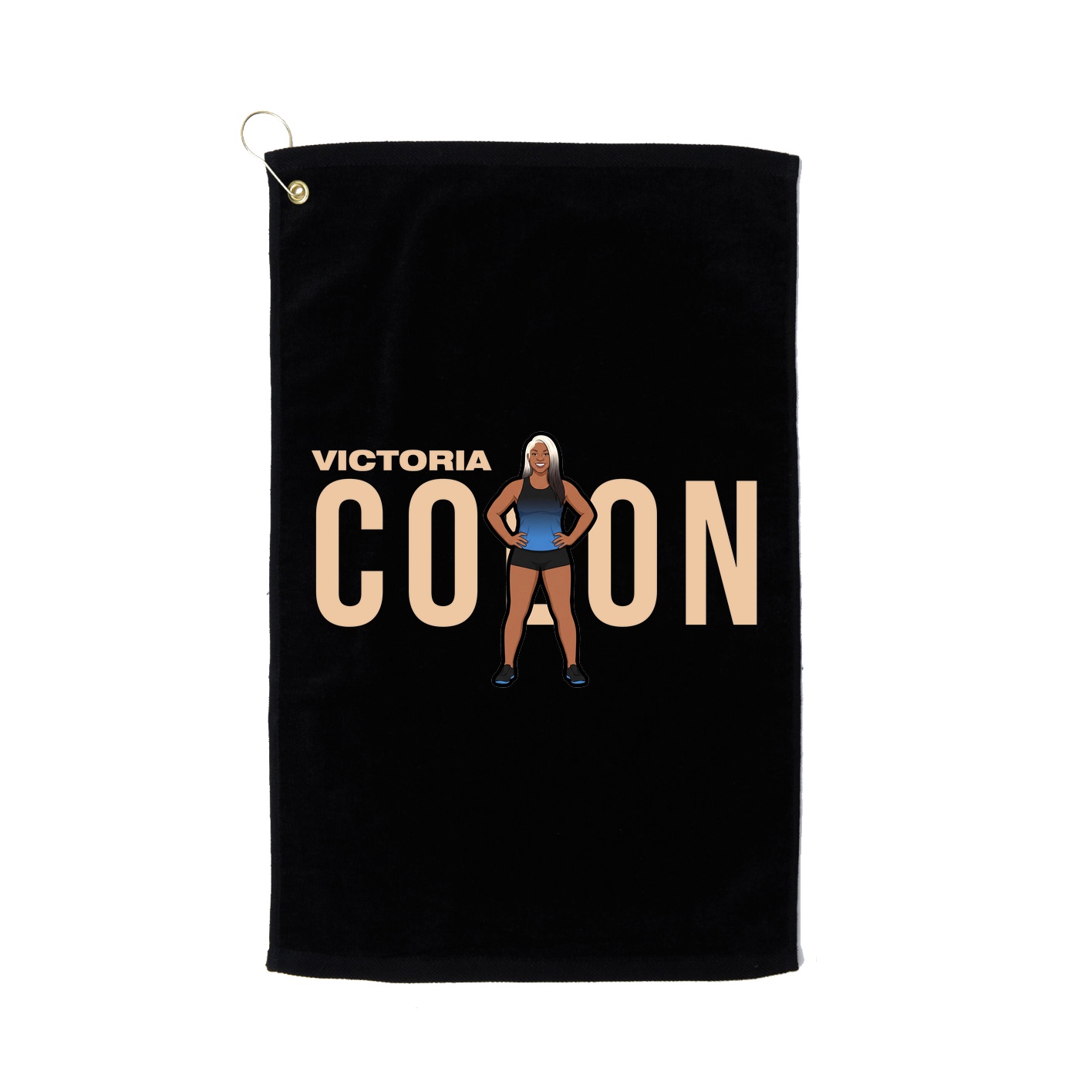 Golf Towel — Player Name in Black