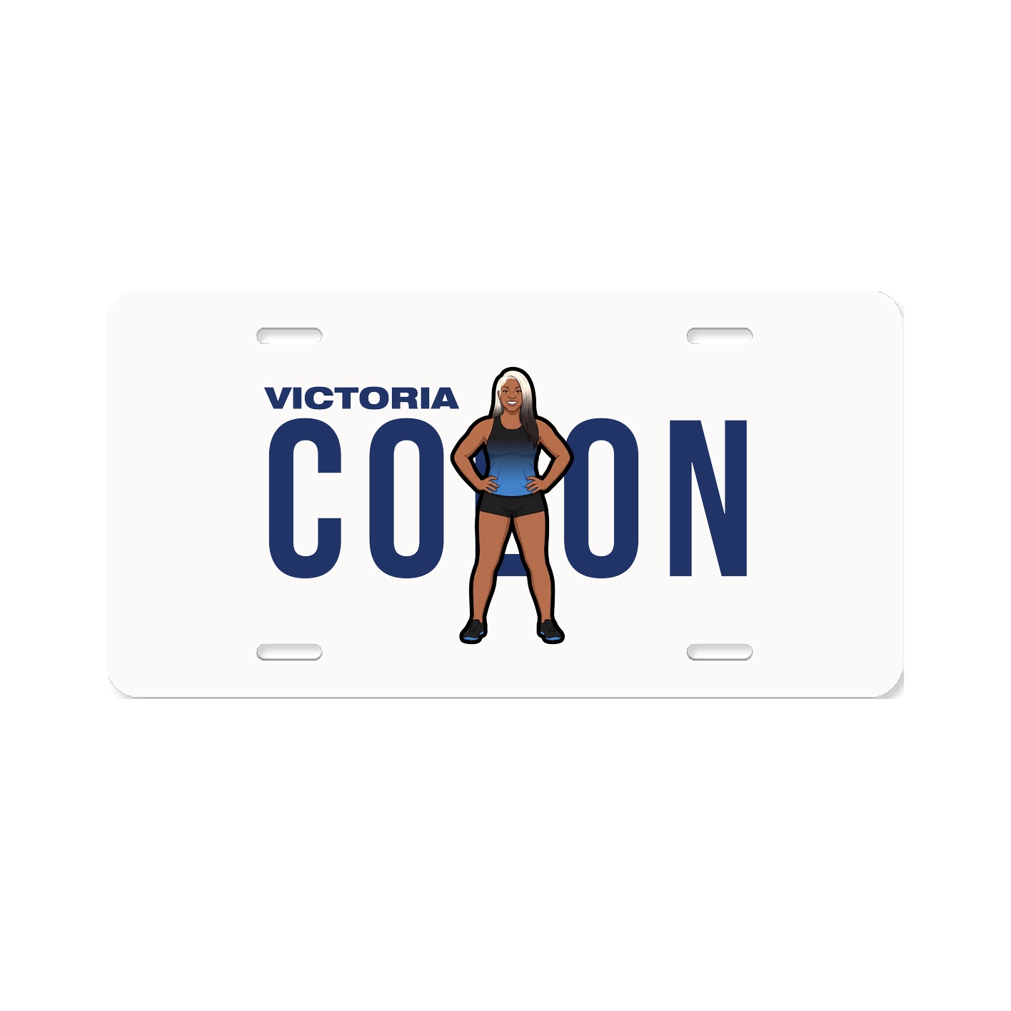 License Plate — Player Name in Classic
