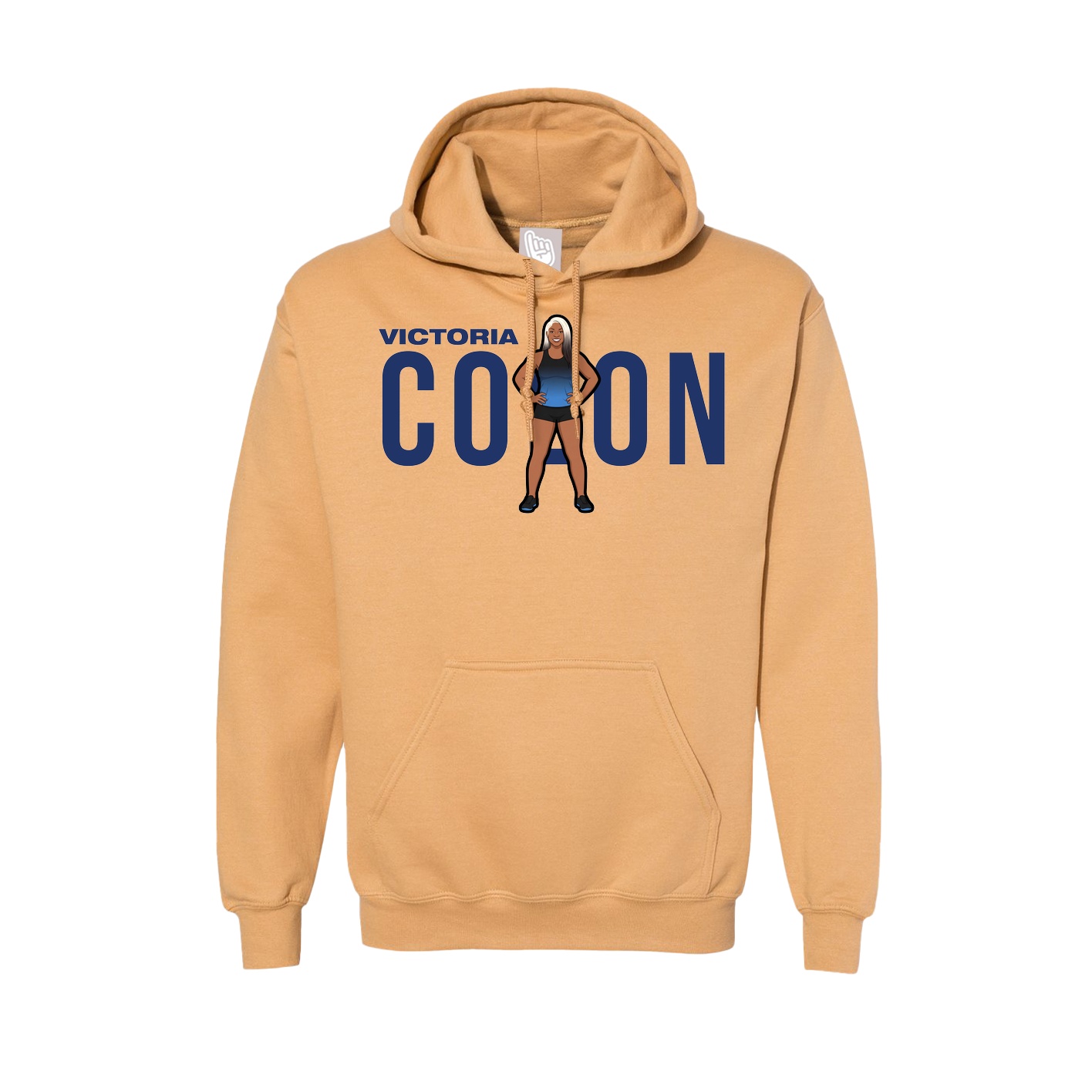 Hoodie — Player Name in Vegas Gold