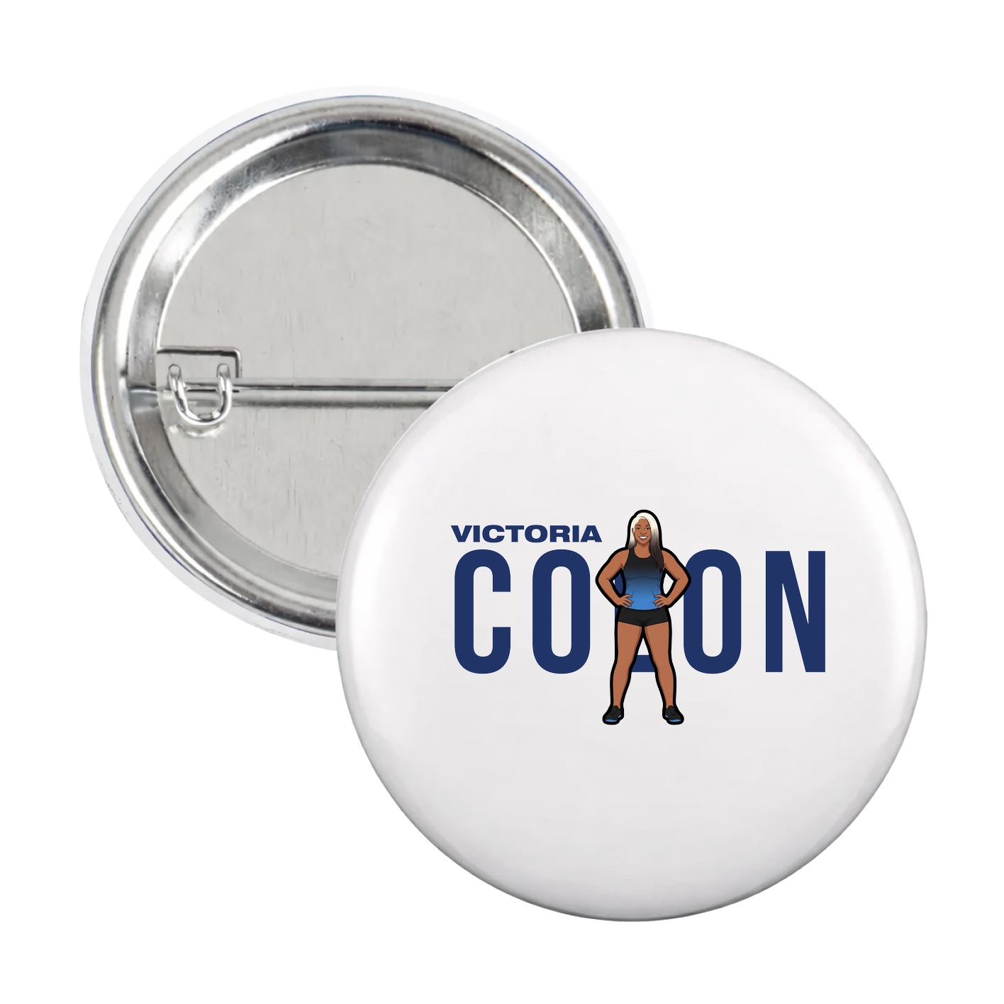Game Day Button — Player Name in White