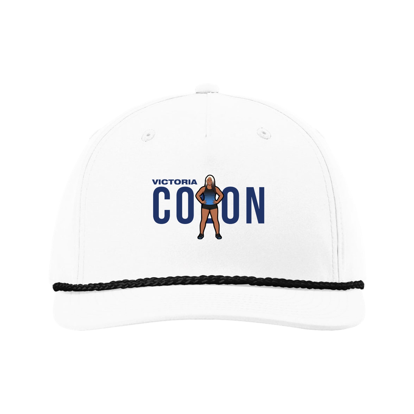 Five-Panel Classic Rope Cap — Player Name in White