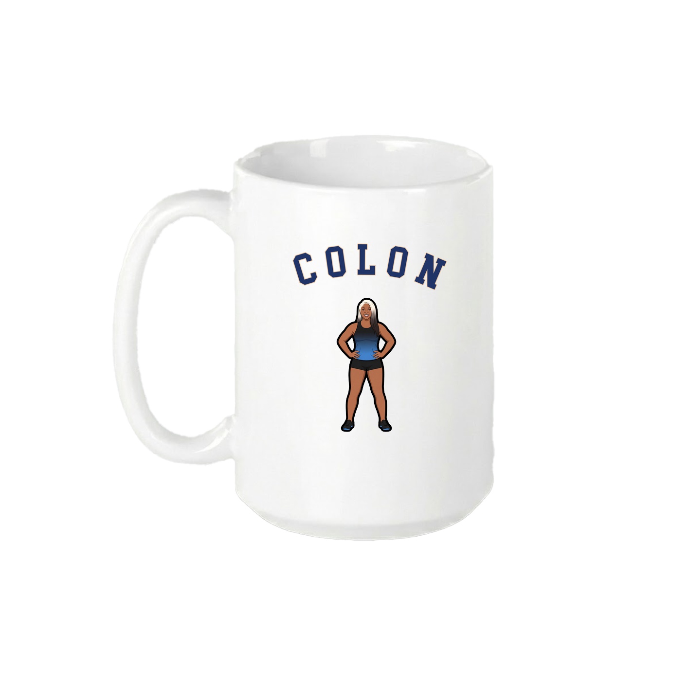 15oz Coffee Mug — Shirsey Arch in White