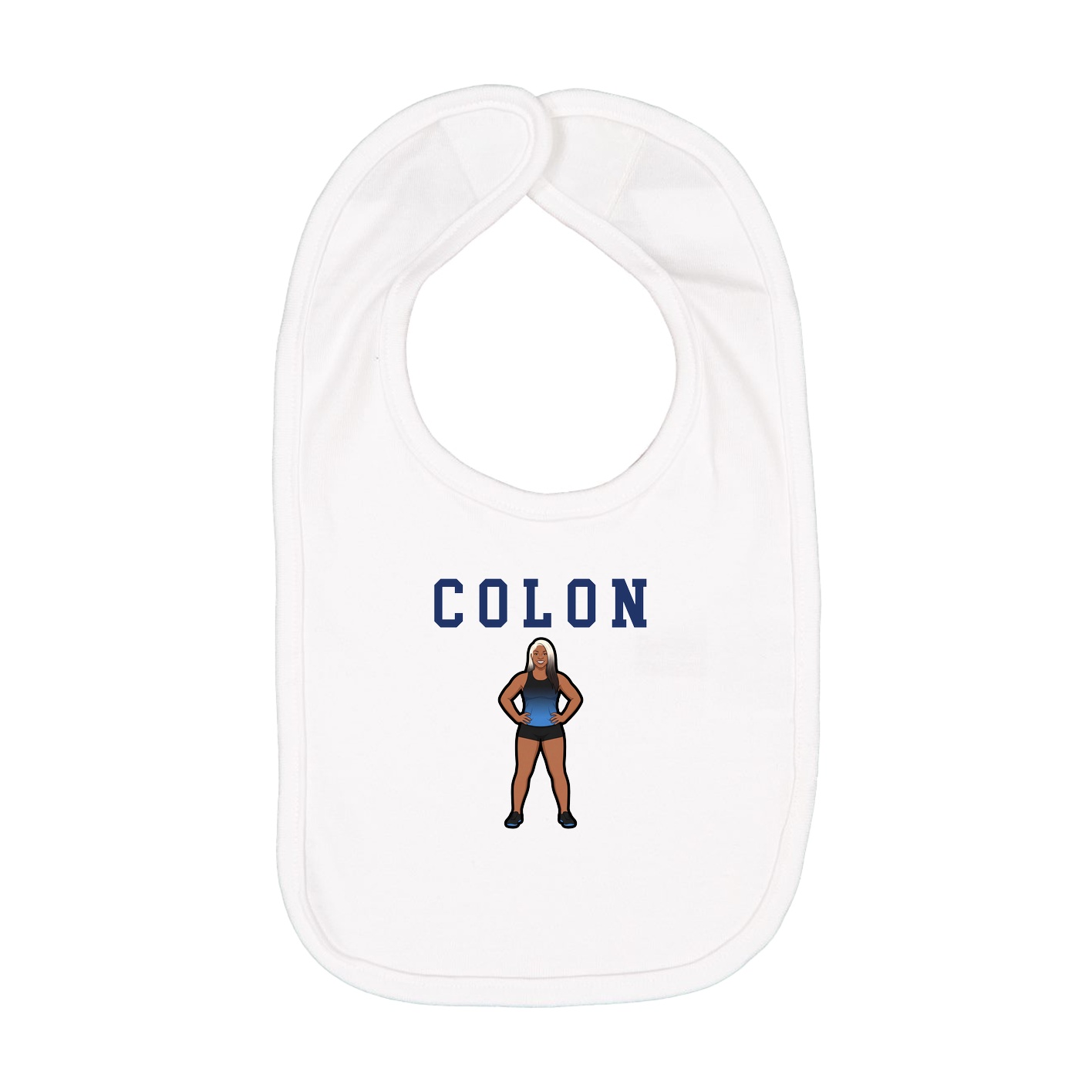Infant Bib — Shirsey in White