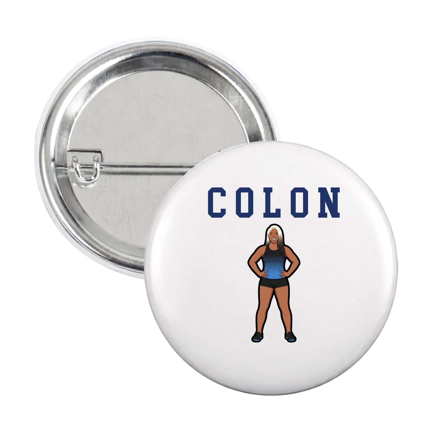 Game Day Button — Shirsey in White