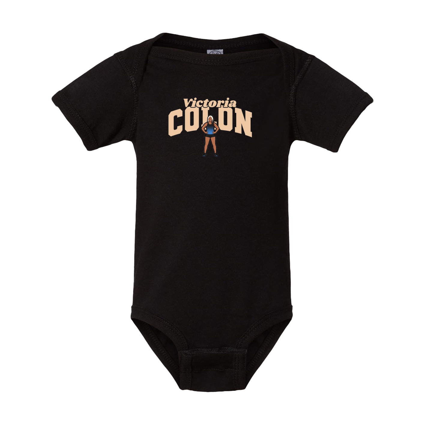 Baby Onesie — Signature Arch in Black