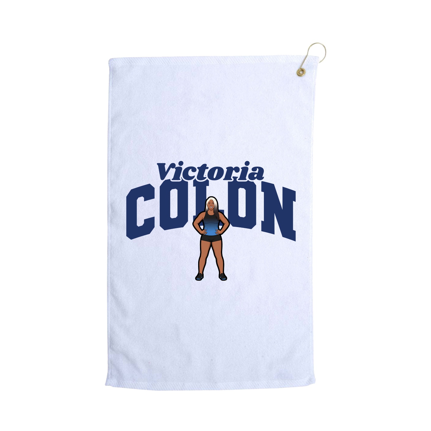 Golf Towel — Signature Arch in White