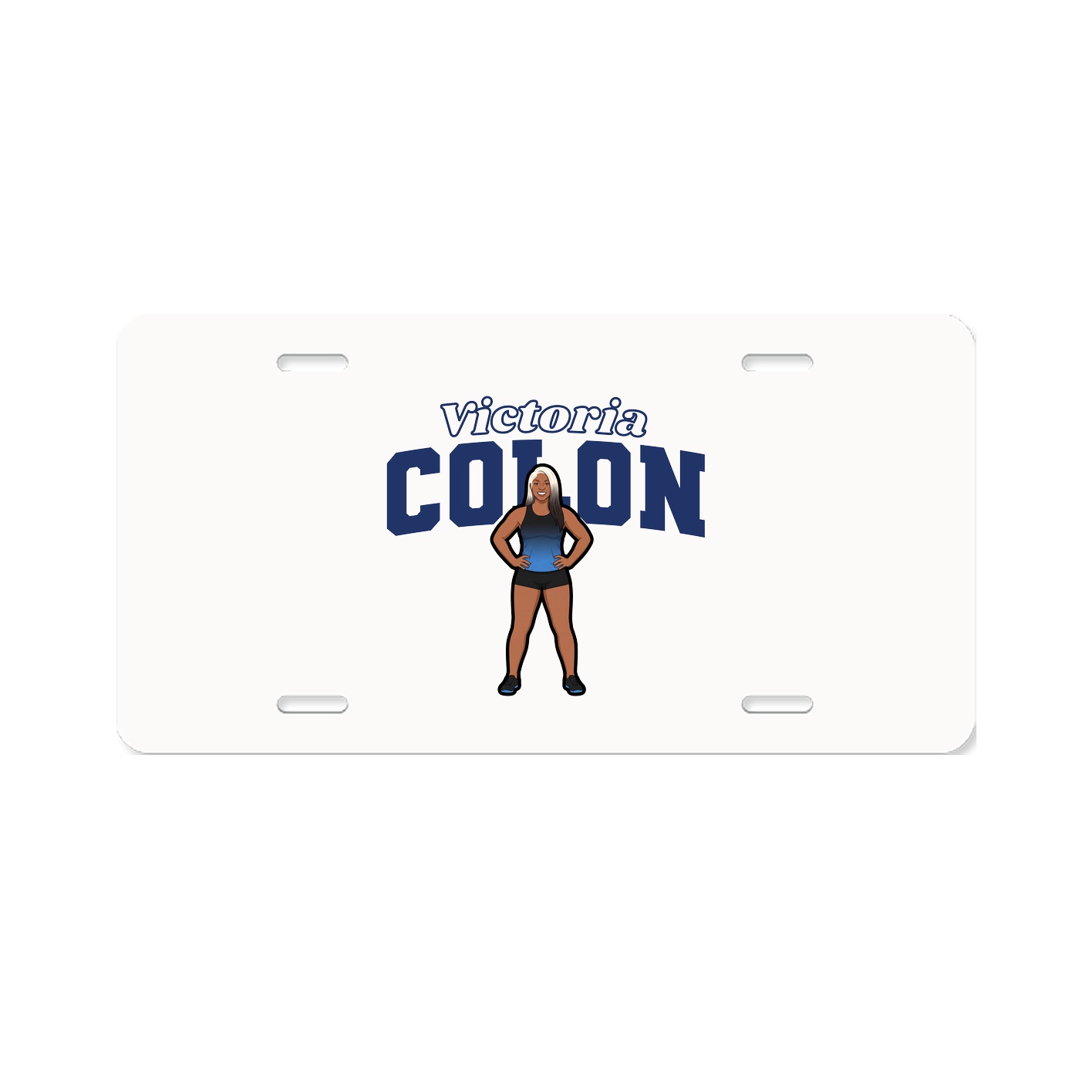 License Plate — Name Arch in Classic