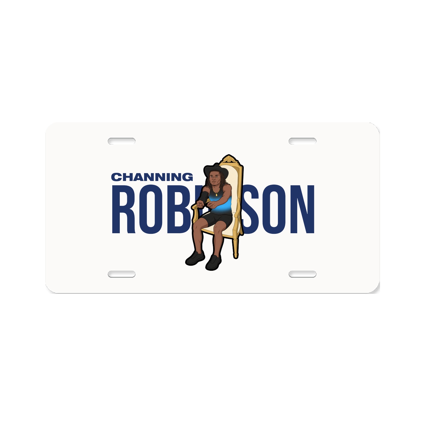 License Plate — Player Name in Classic