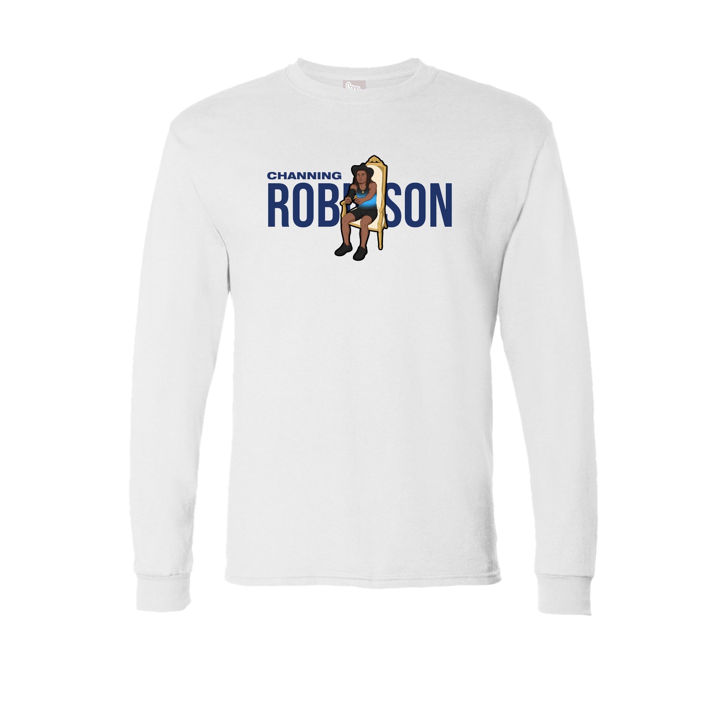Long Sleeve Tee — Player Name in White