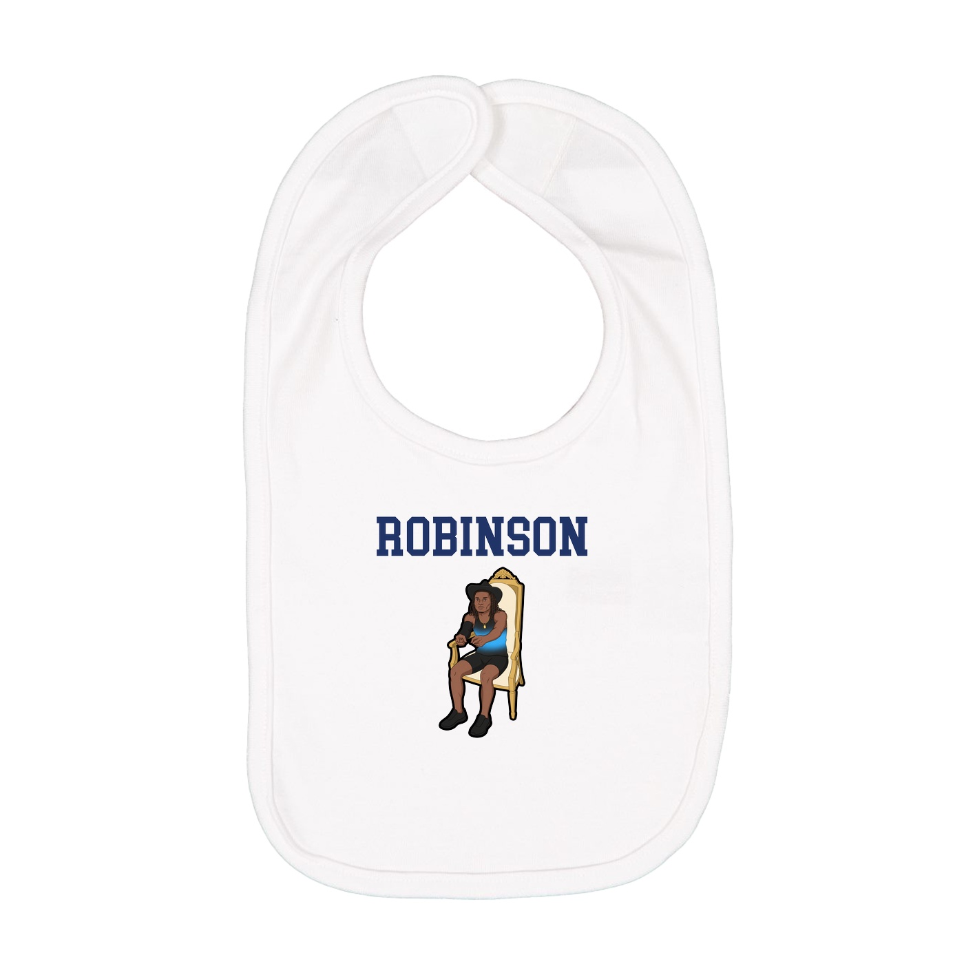Infant Bib — Shirsey in White