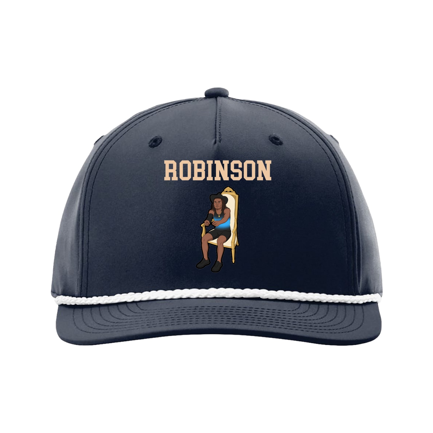 Five-Panel Classic Rope Cap — Shirsey in Navy