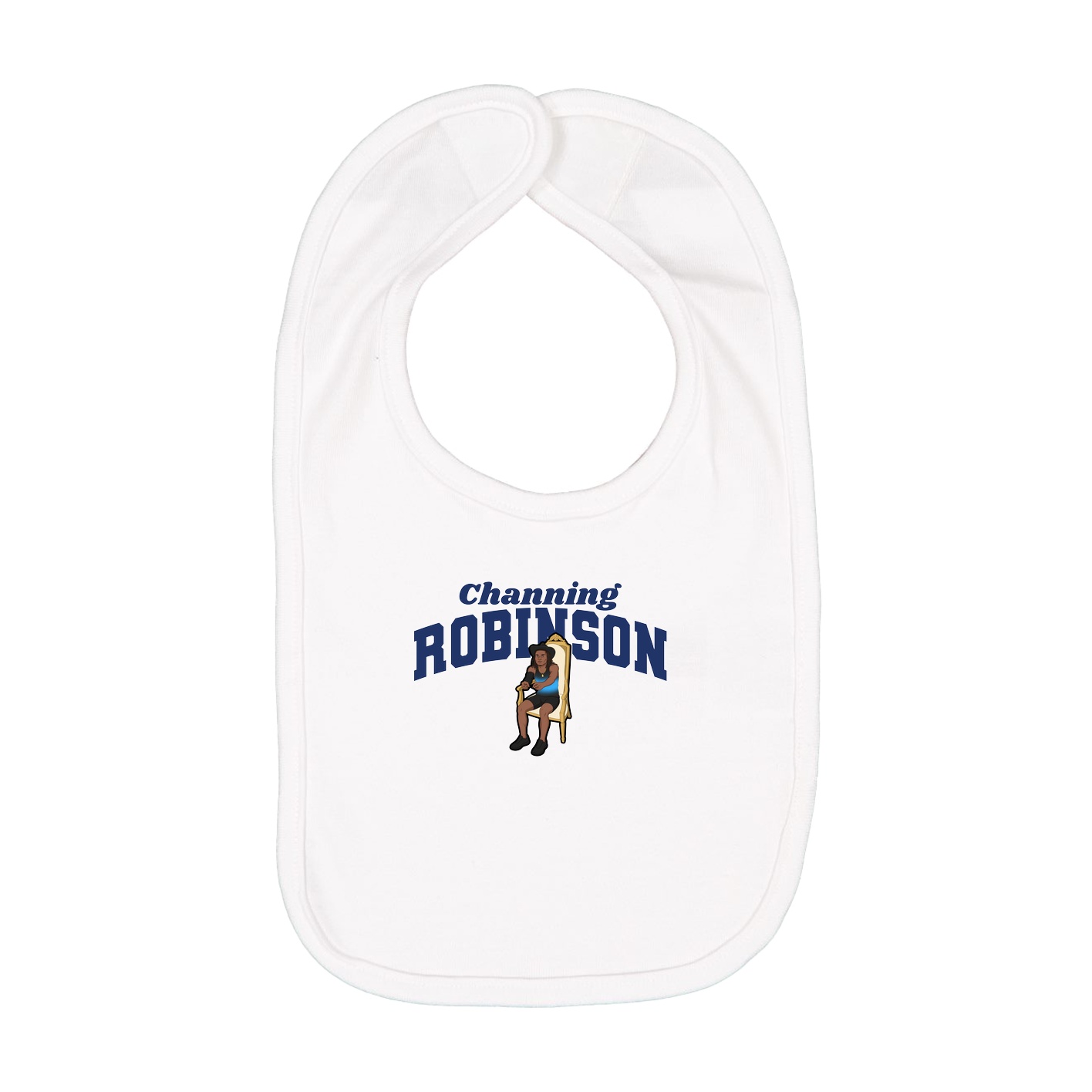 Infant Bib — Signature Arch in White