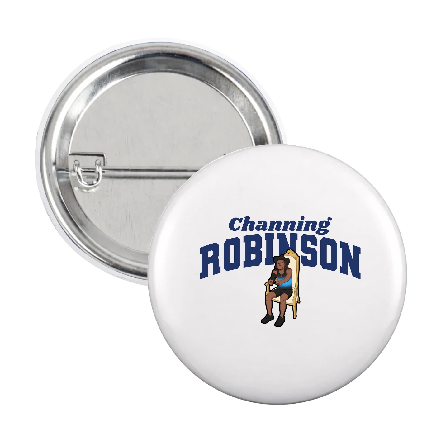 Game Day Button — Signature Arch in White