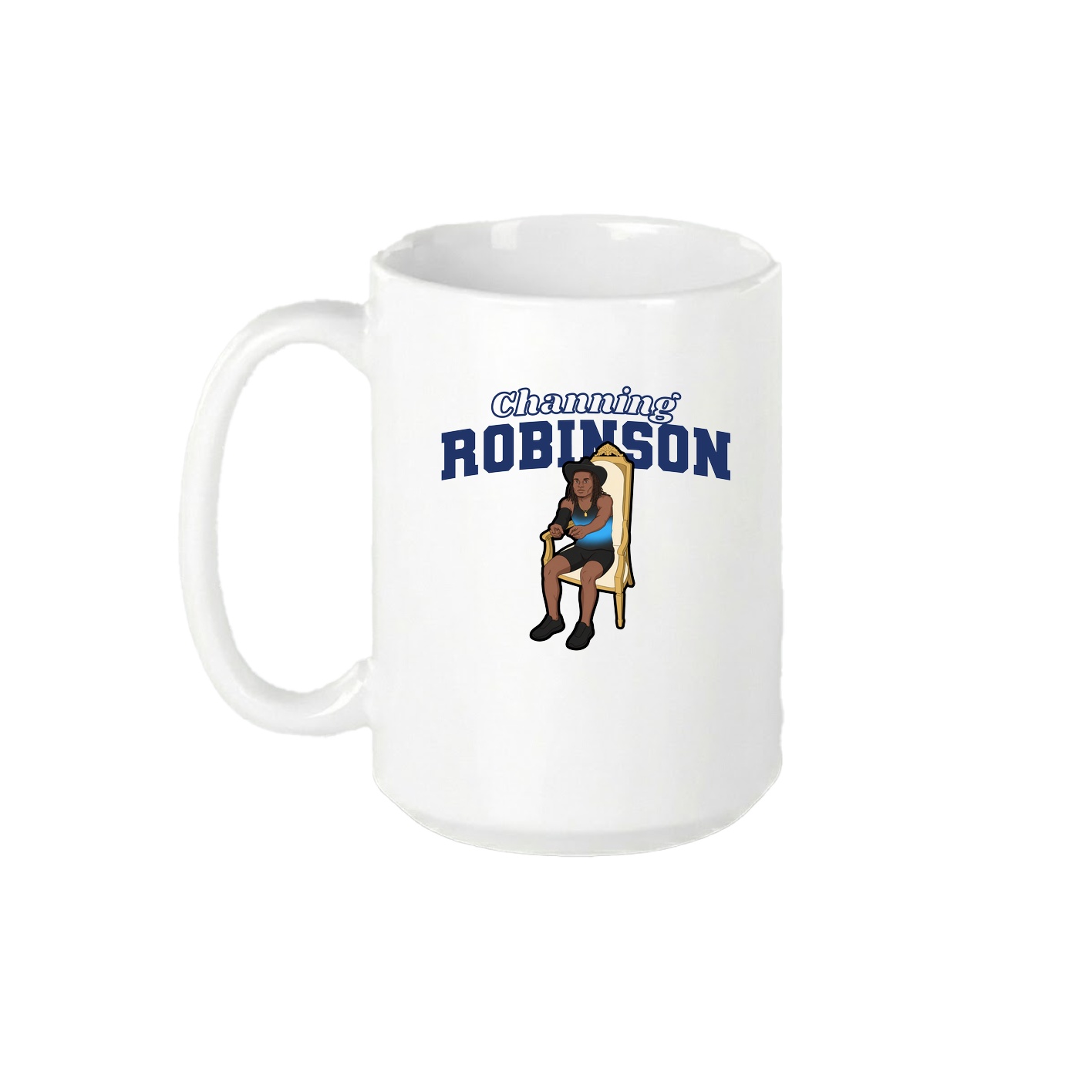 15oz Coffee Mug — Name Arch in White