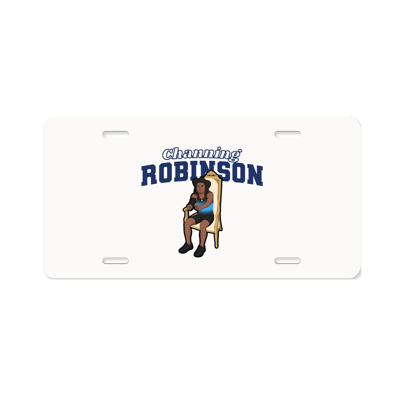 License Plate — Name Arch in Classic