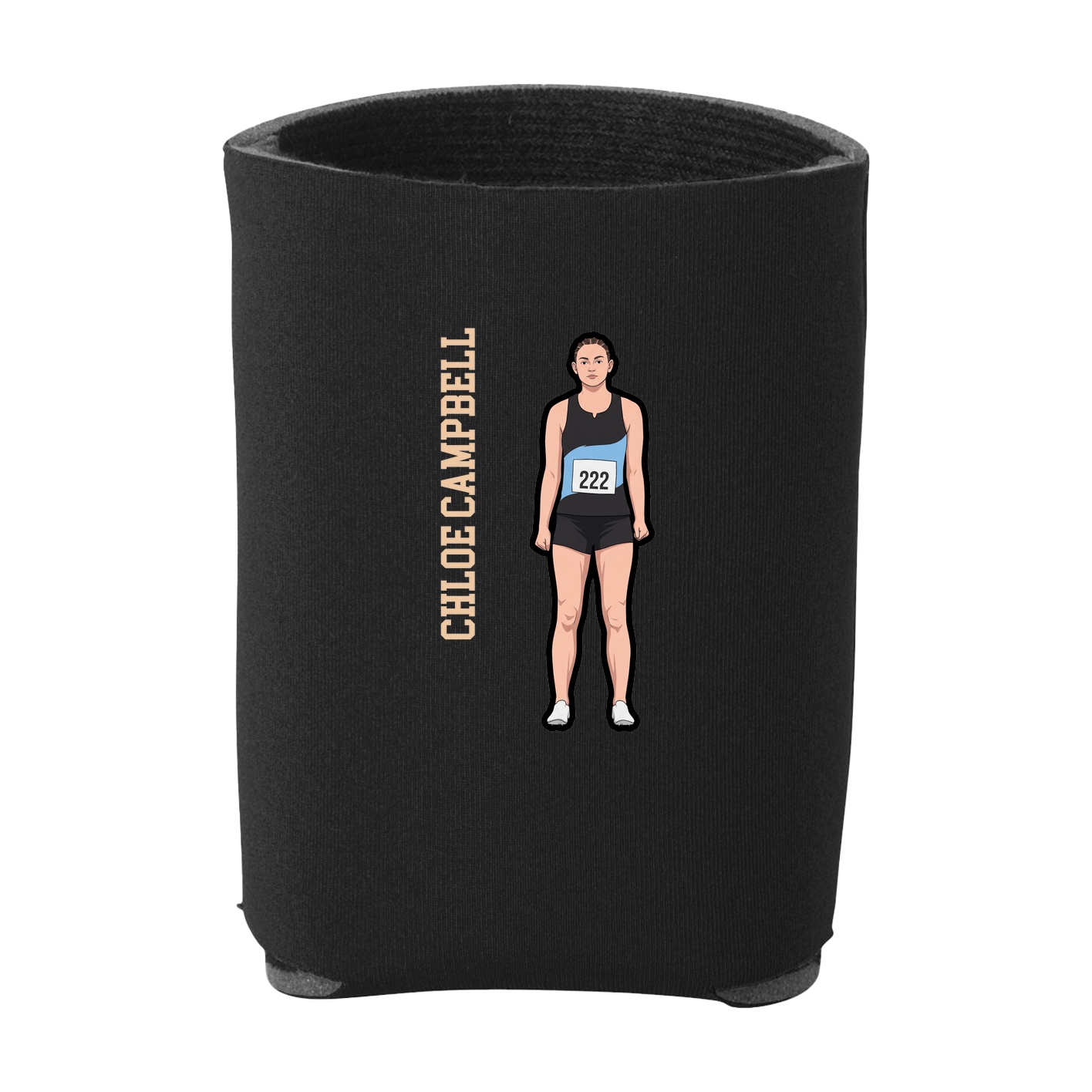 Can Holder — Name Vertical in Black