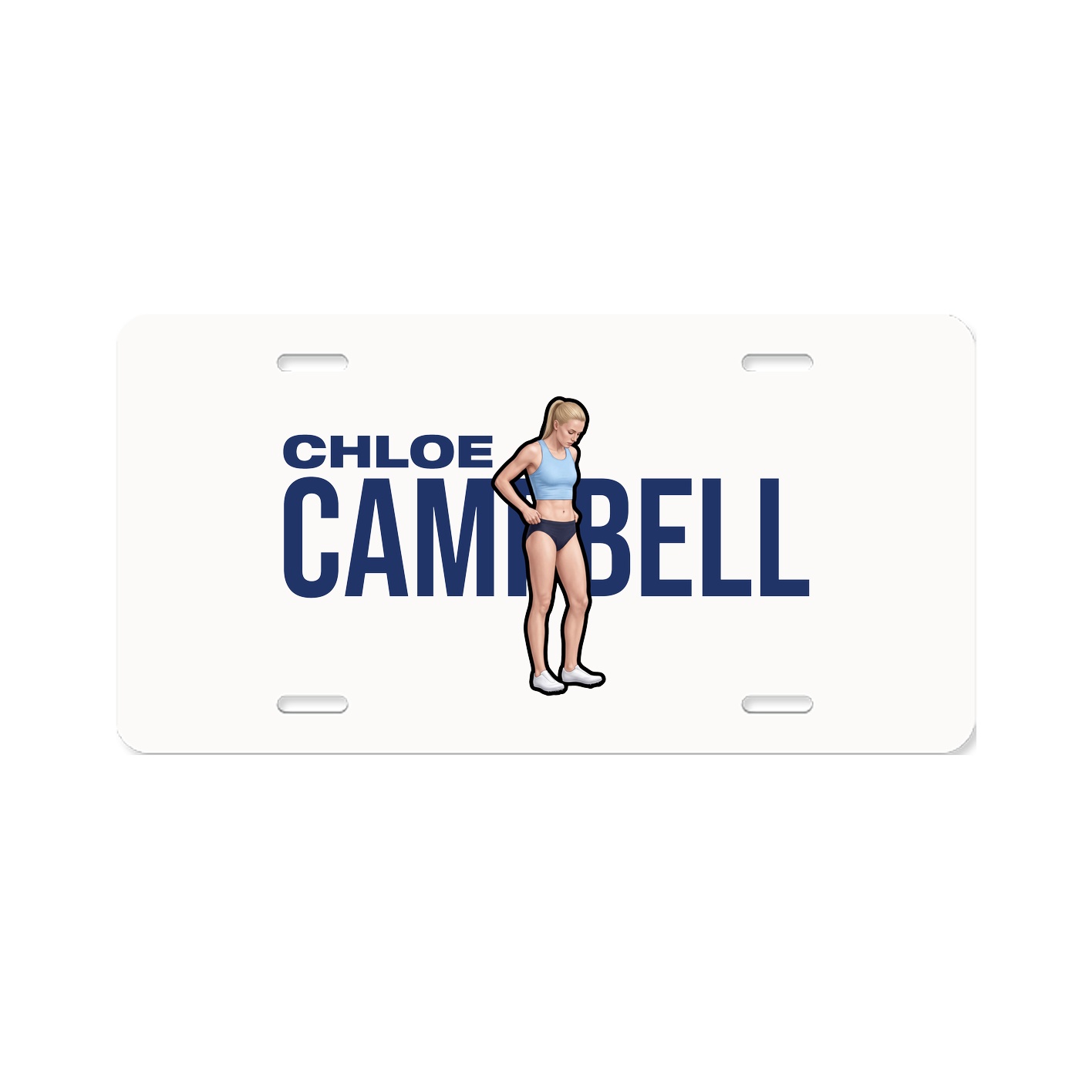 License Plate — Player Name in Classic