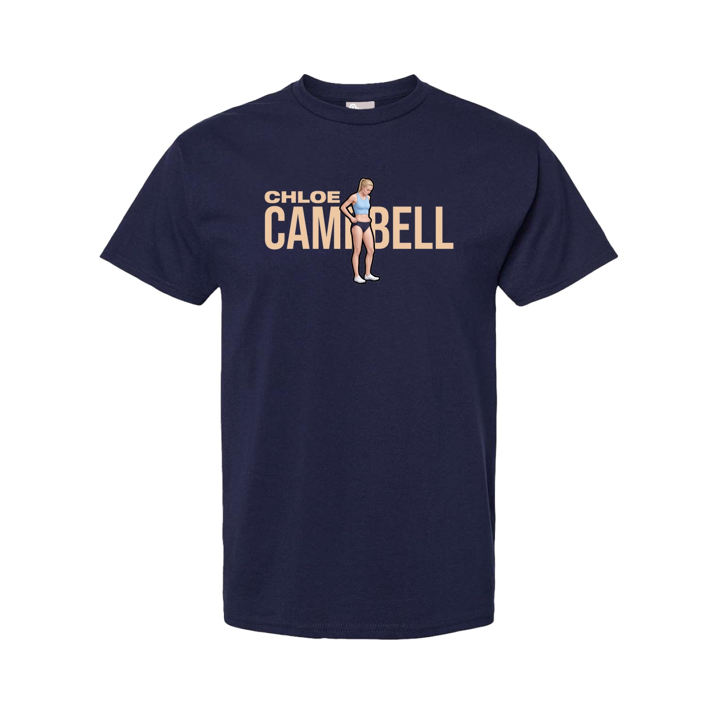 Tee — Player Name in Navy